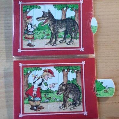 schuifkaart roodkapje