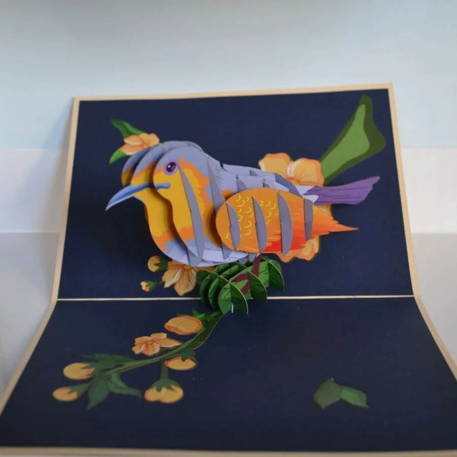 pop-up kaart siervogel