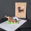 pop-up kaart Teckel