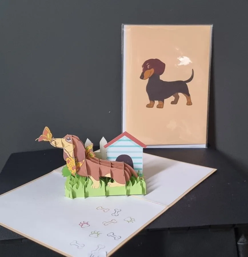 pop-up kaart Teckel